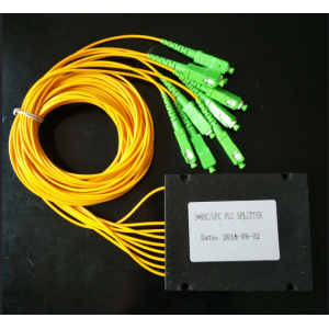 ABS Box Fiber Optical PLC Splitter 1x8 SC APC Connector